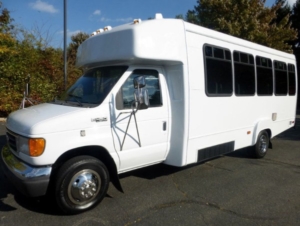 The White Mini Party Bus